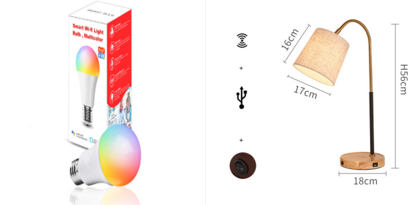 Bedroom Girl Creative Mobile Phone Wireless Charging Bedroom Table Lamp